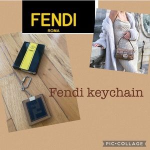Fendi classic block statement keychain